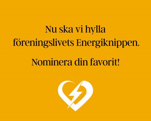 Nominera din förenings Energiknippen