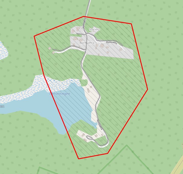 Karta över Norrtälje kommun med röda markeringar för pågående arbeten.