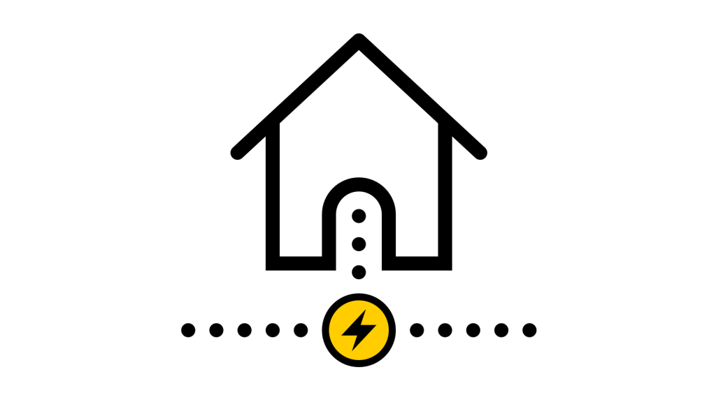 En illustrerad överföringsavgift (hus).