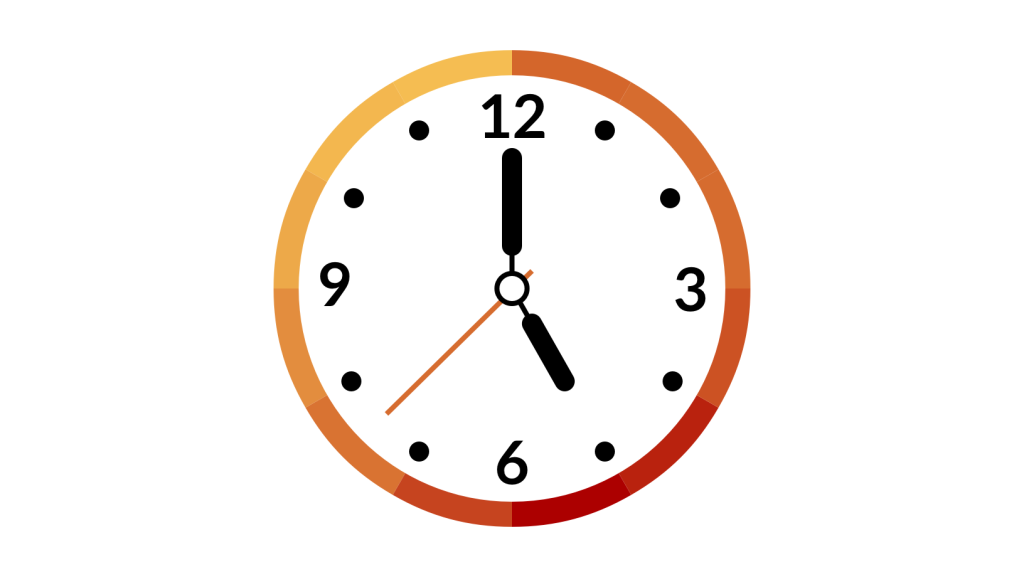illustrerad klocka