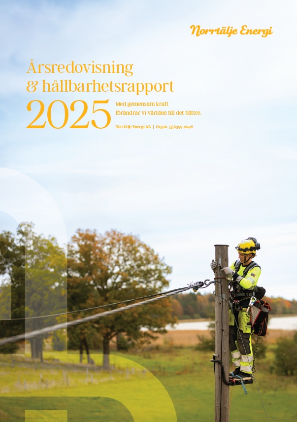 Omslag, årsredovisning och hållbarhetsrapport 2025.